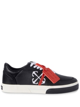 Off-White: Чёрные кеды  Vulcanized