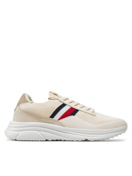 Tommy Hilfiger: Бежевые кроссовки  Runner