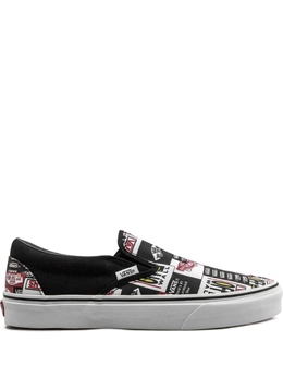 Vans: Чёрные мокасины  Classic Slip On