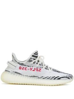 Adidas: Чёрные кроссовки  Yeezy Boost 350 v2 Zebra