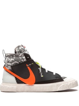 Nike: Серые кеды  Blazer Mid