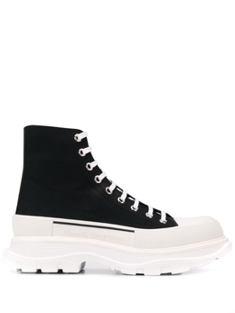 Alexander McQueen: Чёрные кеды  Tread Slick