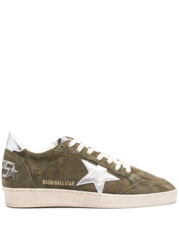 Golden Goose: Зелёные кеды  Ball Star