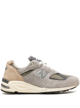 New Balance: Бежевые кроссовки  990