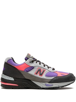 New Balance: Фиолетовые кроссовки  991