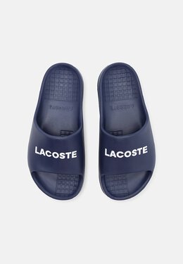 Lacoste: Тёмные шлёпанцы 