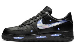 Nike: Чёрные кроссовки  Air Force 1