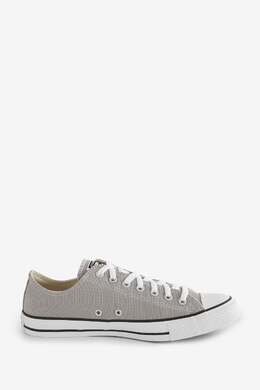 Converse: Серые кеды  Chuck Taylor Ox