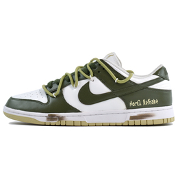 Nike: Зелёные кроссовки  Dunk