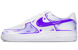 Nike: Фиолетовые кроссовки  Air Force 1