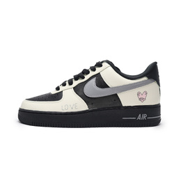 Nike: Чёрные кроссовки  Air Force 1