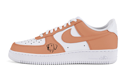 Nike: Оранжевые кроссовки  Air Force 1