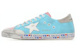 Golden Goose: Синие кроссовки  Super Star