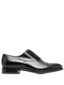 Santoni: Чёрные туфли 