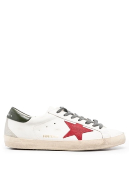 Golden Goose: Белые кеды  Superstar