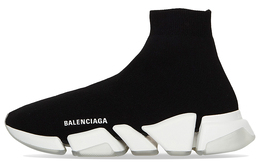 Balenciaga: Чёрные кроссовки  Speed