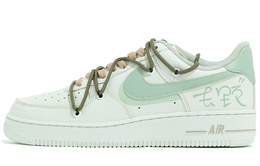 Nike: Зелёные кроссовки  Air Force 1