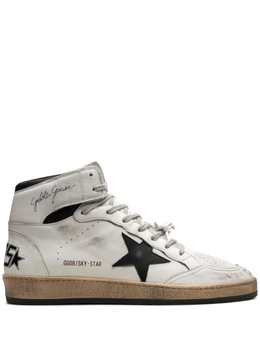 Golden Goose: Белые кеды  Sky Star