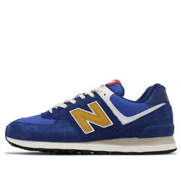 New Balance: Синие кроссовки  574