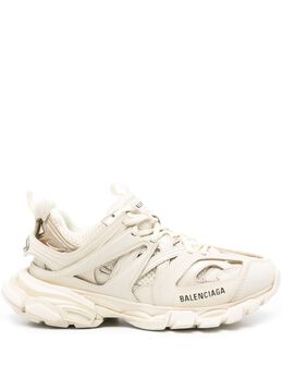 Balenciaga: Бежевые кроссовки  Track