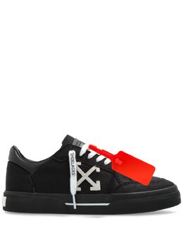 Off-White: Чёрные кроссовки  Vulcanized