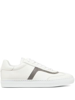 Brunello Cucinelli: Белые кроссовки 