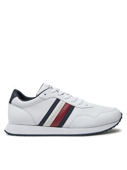 Tommy Hilfiger: Белые кроссовки  Runner