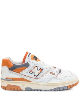 New Balance: Белые кроссовки  550