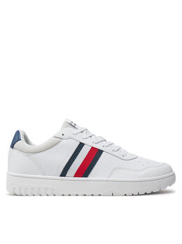 Tommy Hilfiger: Белые кроссовки  TH