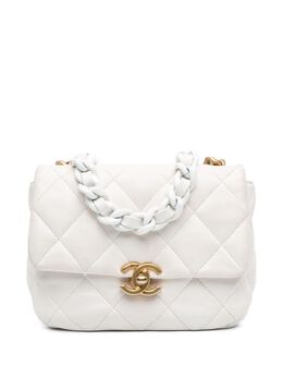 CHANEL Pre-Owned: Белая сумка через плечо 