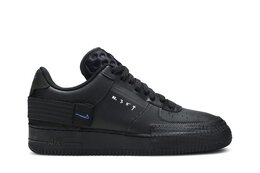 Nike: Чёрные кроссовки  Air Force 1 Type