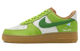 Nike: Зелёные кроссовки  Air Force 1