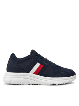 Tommy Hilfiger: Тёмные кроссовки  Runner