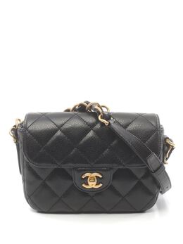 CHANEL Pre-Owned: Чёрная сумка 