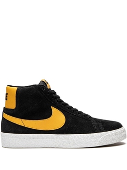 Nike: Чёрные кеды  SB Zoom Blazer Mid