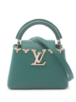 Louis Vuitton Pre-Owned: Зелёная сумка 