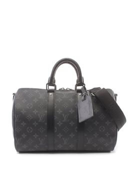 Louis Vuitton Pre-Owned: Чёрная сумка 