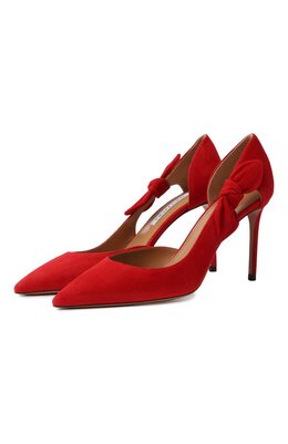 Aquazzura: Красные туфли  Bow Tie 85