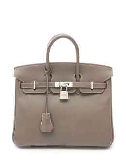 Hermès Pre-Owned: Серебристая сумка 