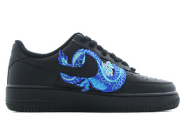 Nike: Чёрные кроссовки  Air Force 1