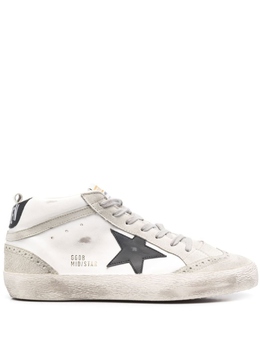 Golden Goose: Белые кеды  Mid Star