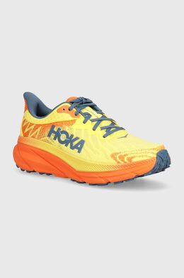 HOKA: Жёлтые кроссовки 