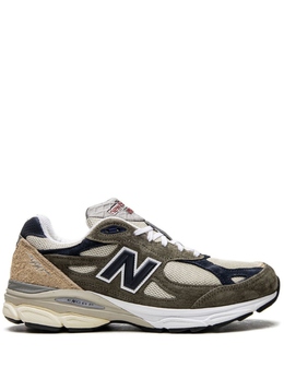 New Balance: Серые кроссовки 