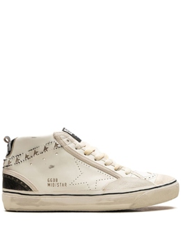 Golden Goose: Белые кроссовки  Mid Star