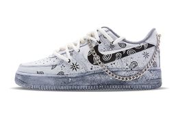 Nike: Чёрные кроссовки  Air Force 1