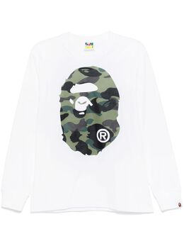 A BATHING APE®: Белая футболка 