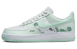 Nike: Зелёные кроссовки  Air Force 1