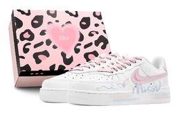 Nike: Голубые кроссовки  Air Force 1