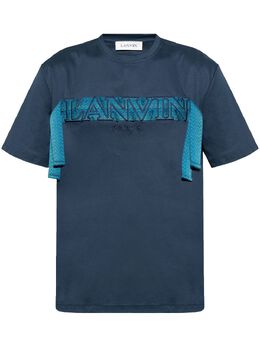 Lanvin: Синяя футболка 