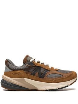 New Balance: Коричневые кроссовки 